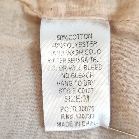 Women’s Umgee Tan Embroidered Fully Lined Mini Skirt /Size M - Picture 11 of 11